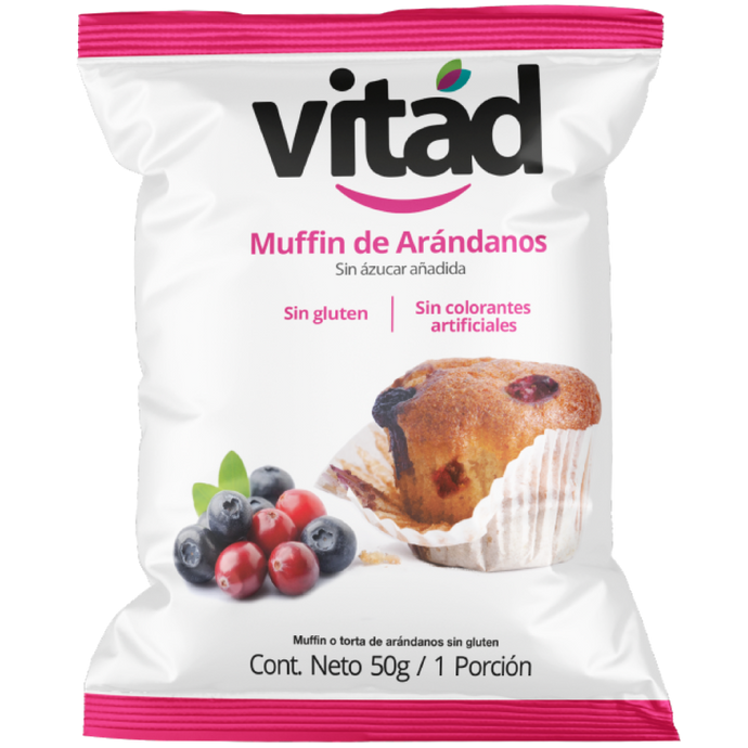 Muffin de Arándanos Vitad Sin Azúcar x 50 g