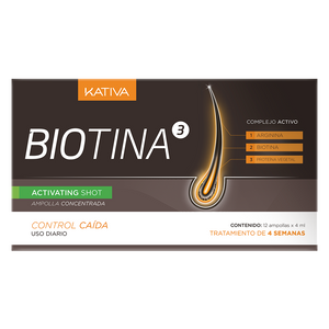 Tratamiento Kativa Biotina Activating Shot Display x 3 und