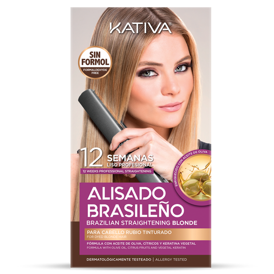 Kit Kativa Alisado Brasileño Blonde x 225 ml