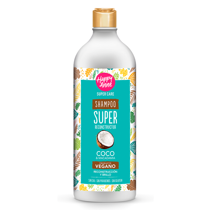 Shampoo Reconstructor Vegano Coco y Macadamia x 700 ml