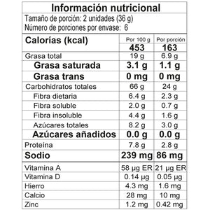 Galletas Veganas Sin Azúcar Avena y Arándanos x 216 gramos